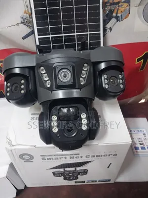 4g Simcard 3lens Solar Security Camera 10mps