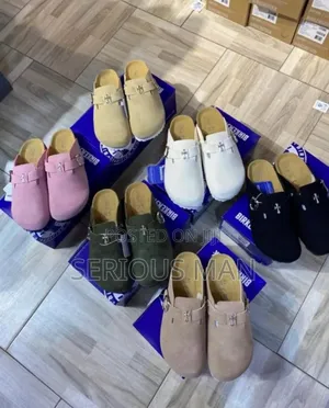 Chrome Hearts X Birkenstock Boston Suede Clogs