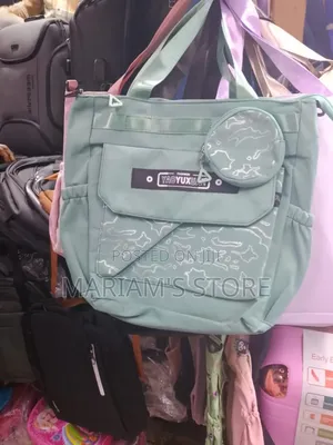 Tote Bag With a Coin Purse Charm and Stylish Camo-Print Accent