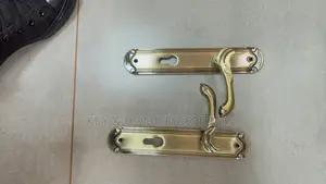 Premium Brass Finish Door Handle Set