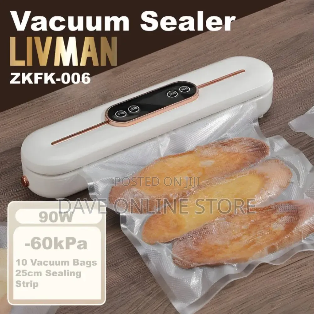 Household Vacuum Sealer With Display Vacuum Sealer , White