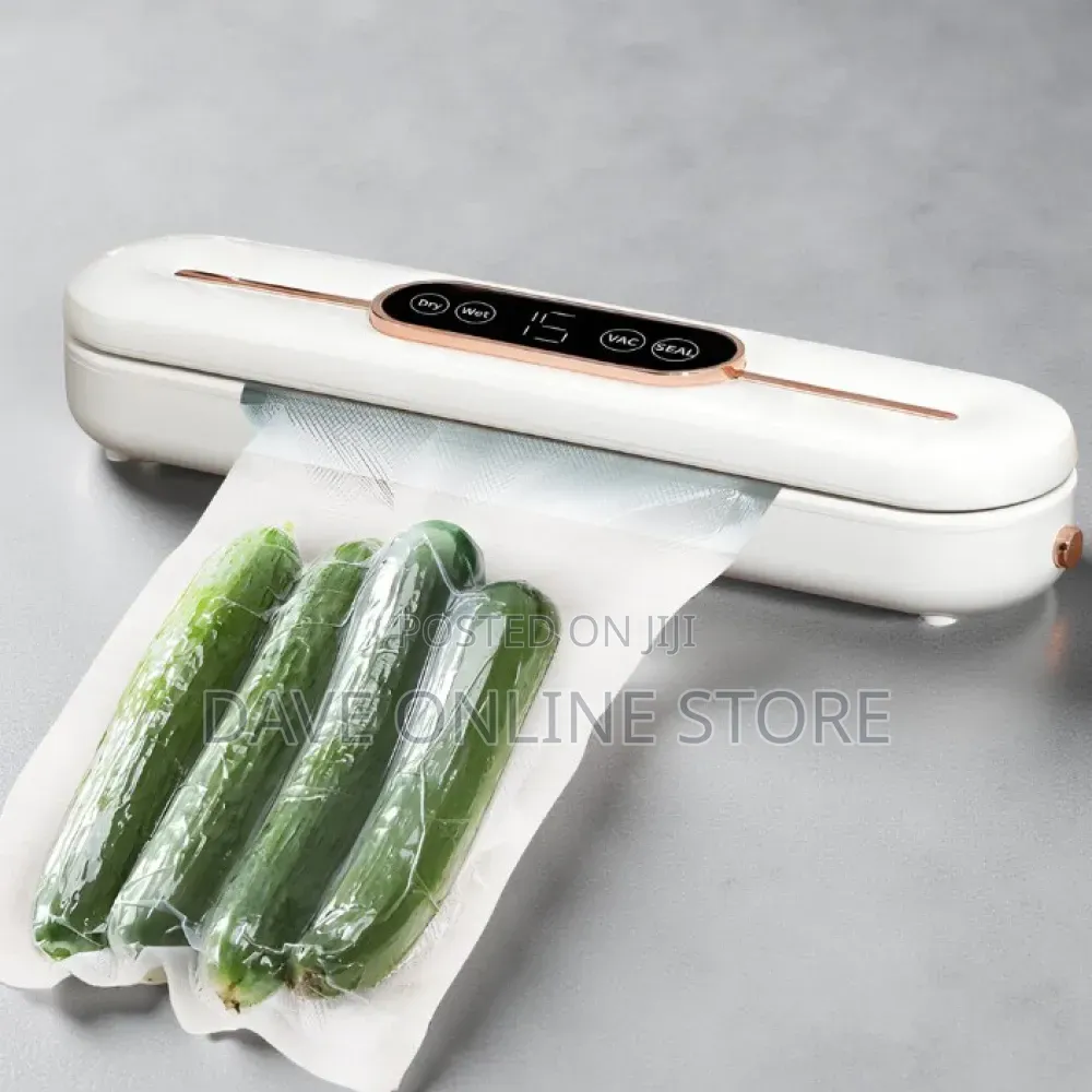 Household Vacuum Sealer With Display Vacuum Sealer , White