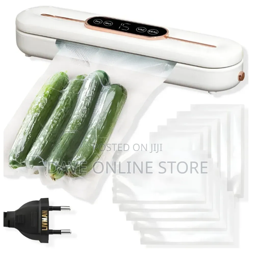 Household Vacuum Sealer With Display Vacuum Sealer , White