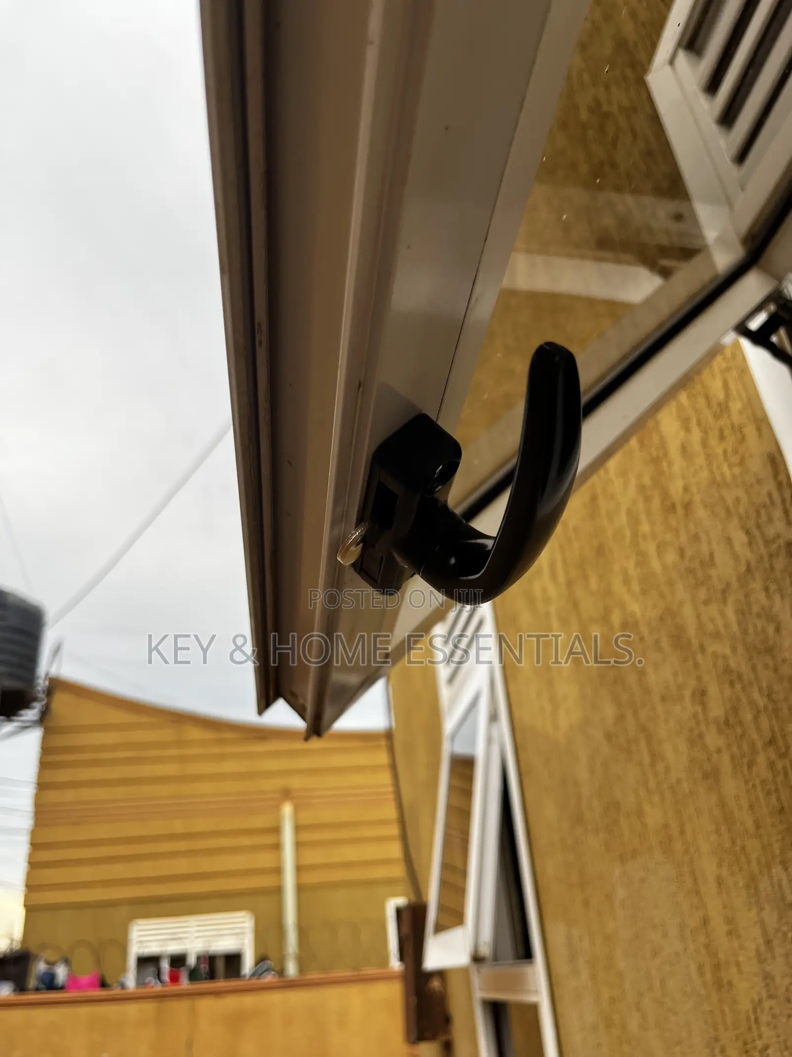 Premium Black Casement Window Handle Lock