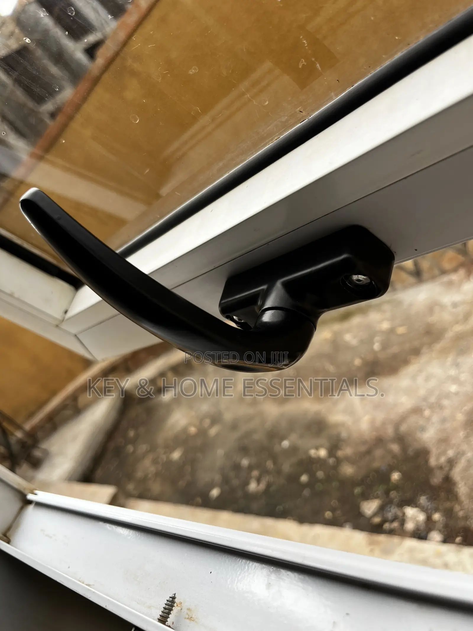 Premium Black Casement Window Handle Lock