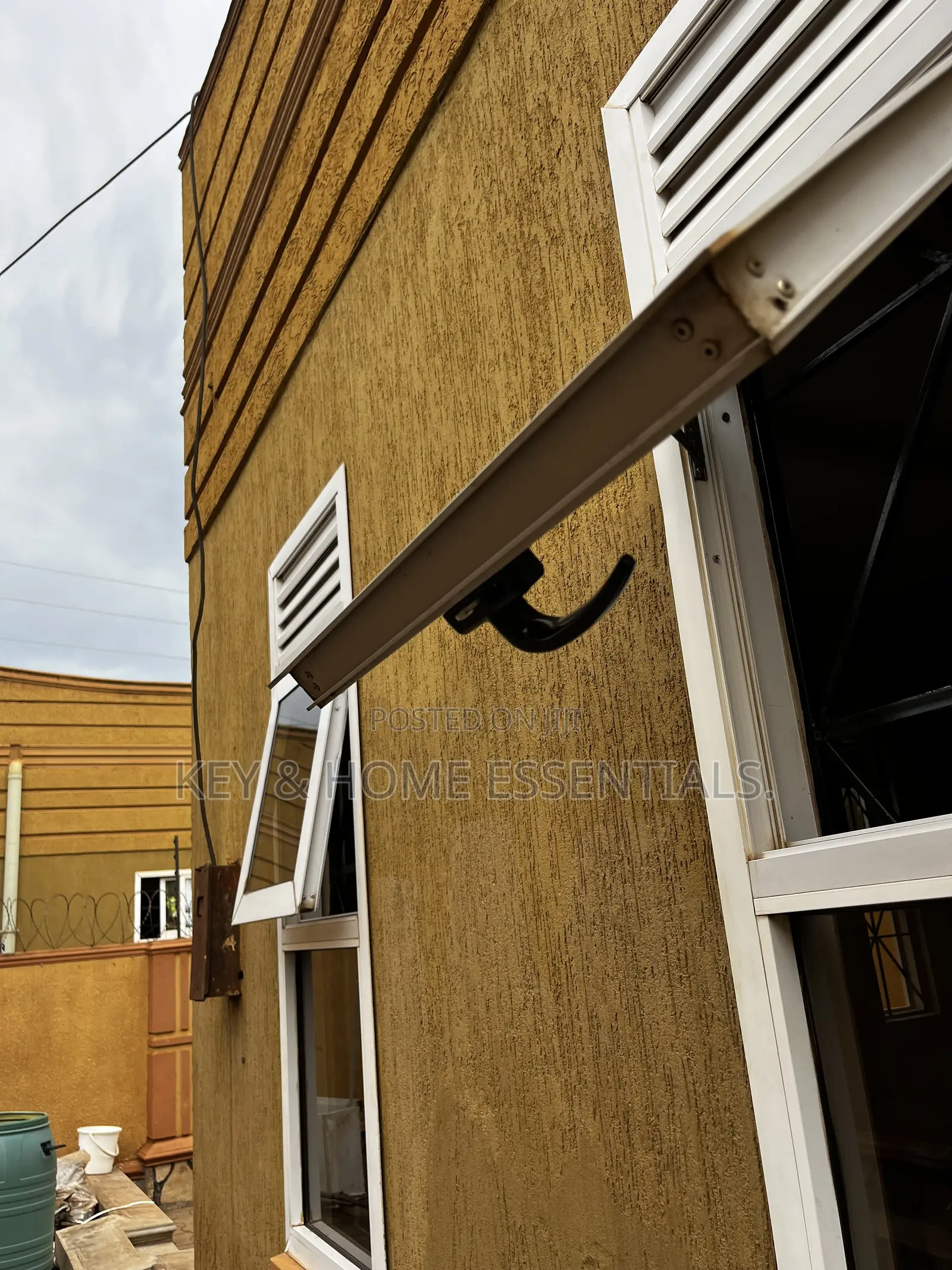Premium Black Casement Window Handle Lock