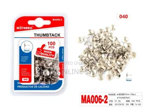 Thumb Tacks Silver 9mm 100pcs