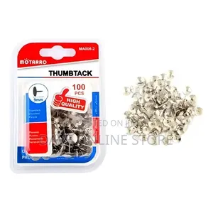 Thumb Tacks Silver 9mm 100pcs