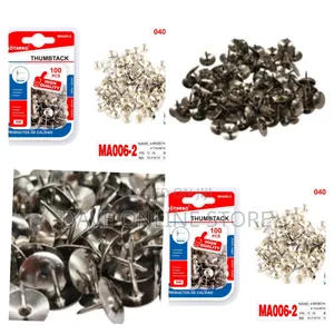 Thumb Tacks Silver 9mm 100pcs