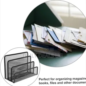 Black Mesh Pen Holder, Mesh Desk Organizer