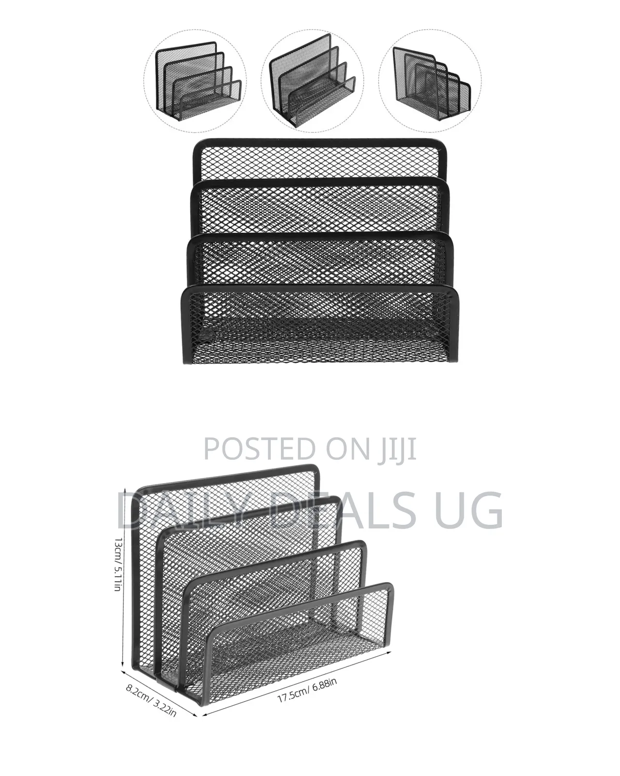 Metal Mesh Organizer for Desk Stylish File Folder and Magazine Holder