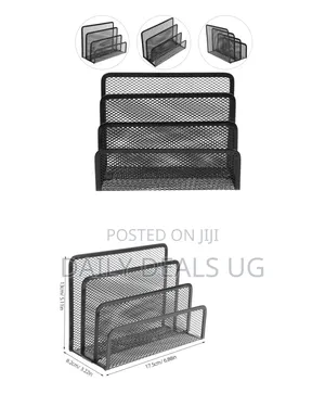 Metal Mesh Organizer for Desk Stylish File Folder and Magazine Holder