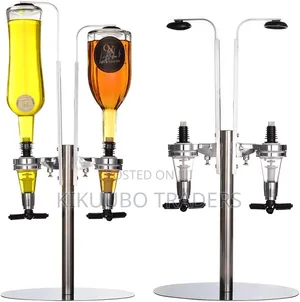 Standing 2-Bottle Liquor Dispenser Bar Butler
