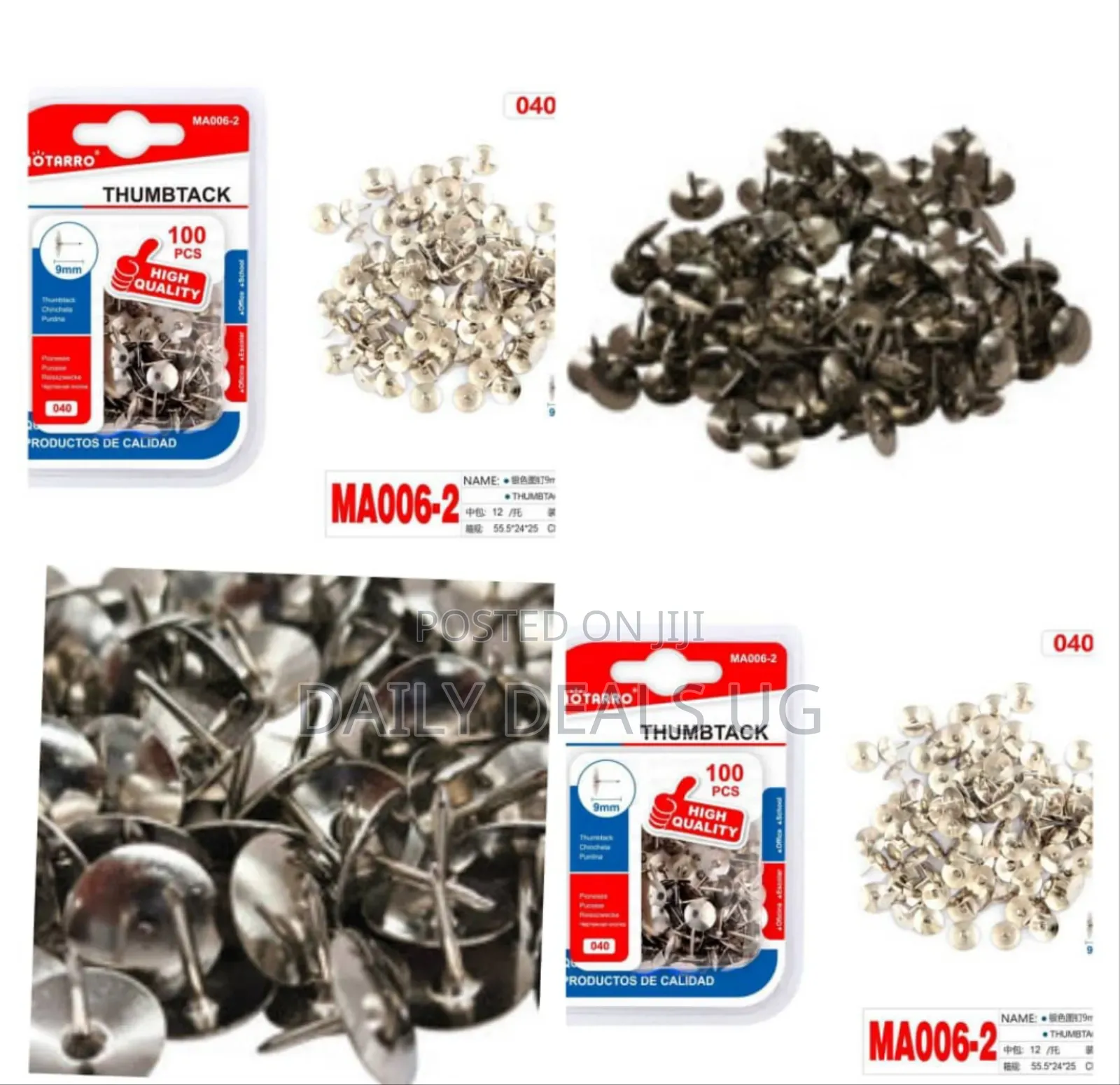 Thumb Tack, Flat Push Pins, Silver Thumb Tacks, 100pcs, Push Pin