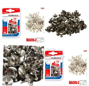 Thumb Tack, Flat Push Pins, Silver Thumb Tacks, 100pcs, Push Pin
