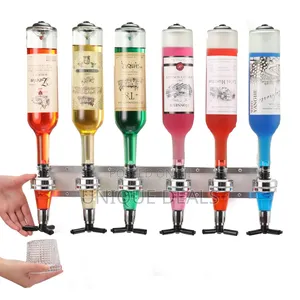 Wall Mounted 6-Bottle Liquor Dispenser Wine Dispenser