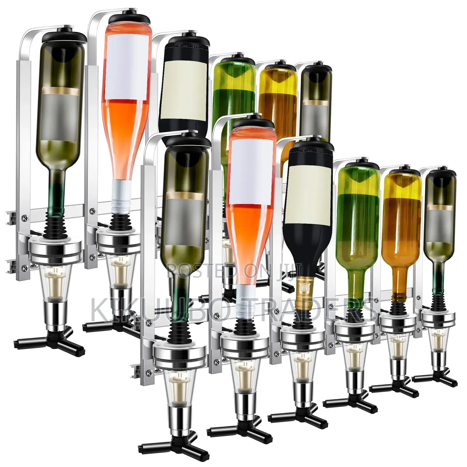 Wall Mounted 6-Bottle Liquor Dispenser Wine Dispenser