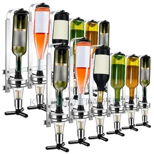 Wall Mounted 6-Bottle Liquor Dispenser Wine Dispenser