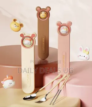 Cute and Fun Cartoon Utensils Spoon ,Fork