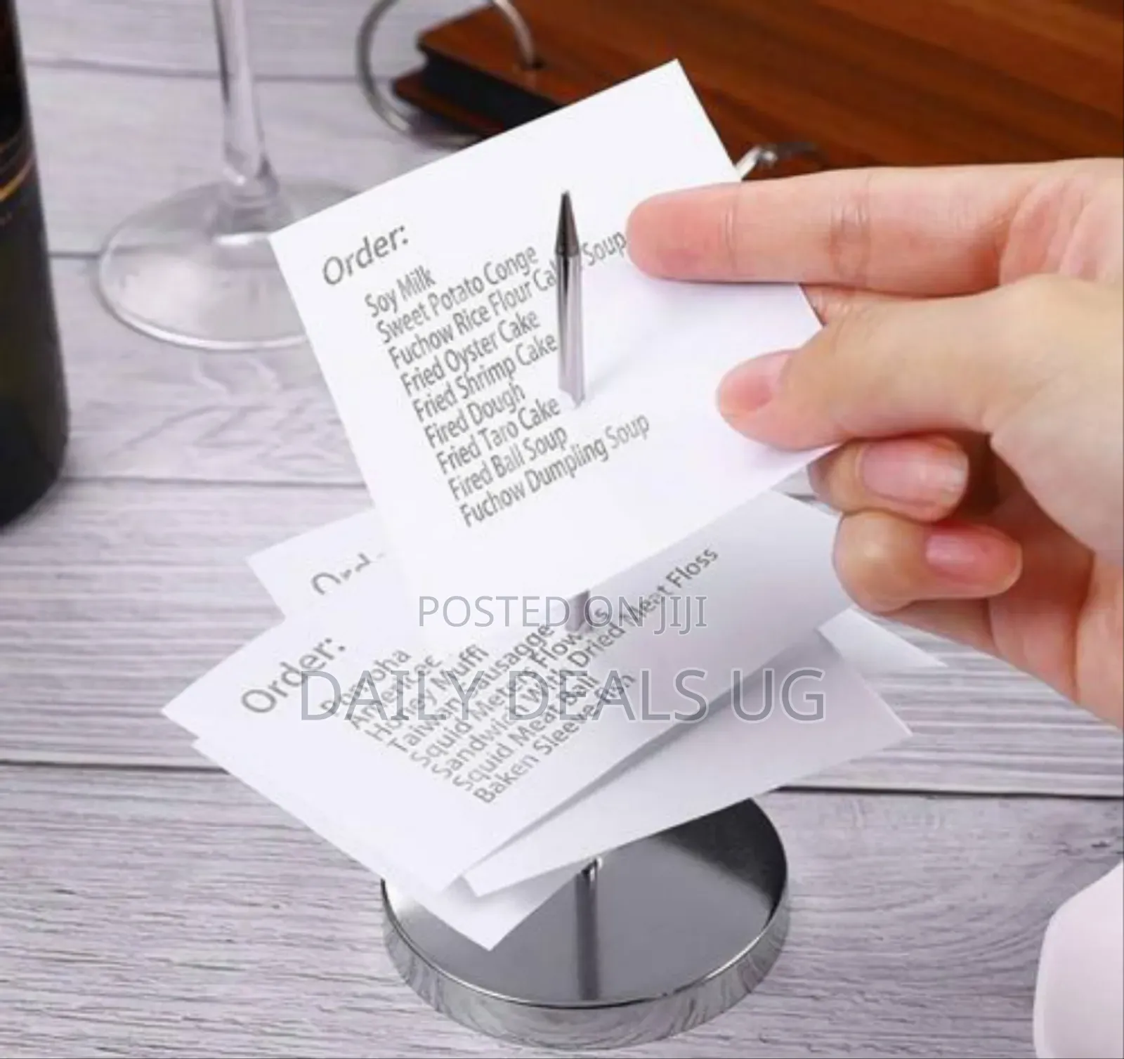 Receipt Holder Spike for Desk, Stainless Steel Ticket Stabber