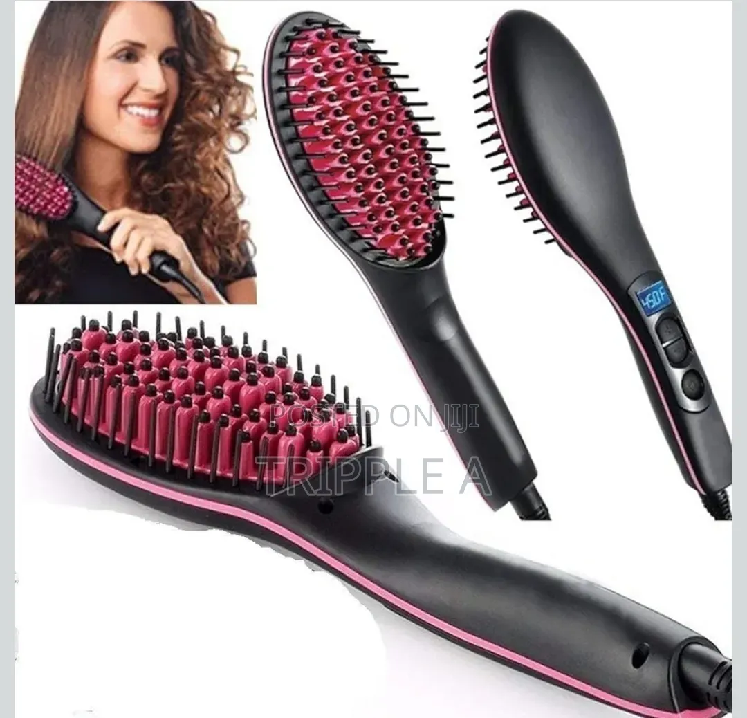 Professional Electric Hair Straightener Brush