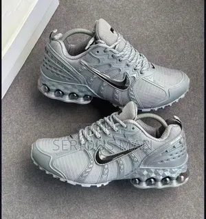 Sneakers in a Metallic Wolf Grey/Chrome Colorway.