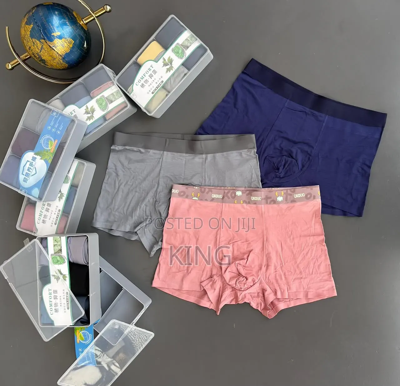 Men's Ice Seamless Design Boxer Briefs