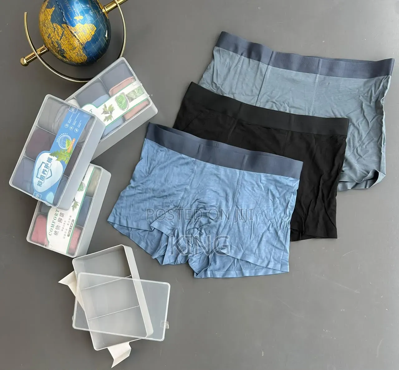 Men's Ice Seamless Design Boxer Briefs