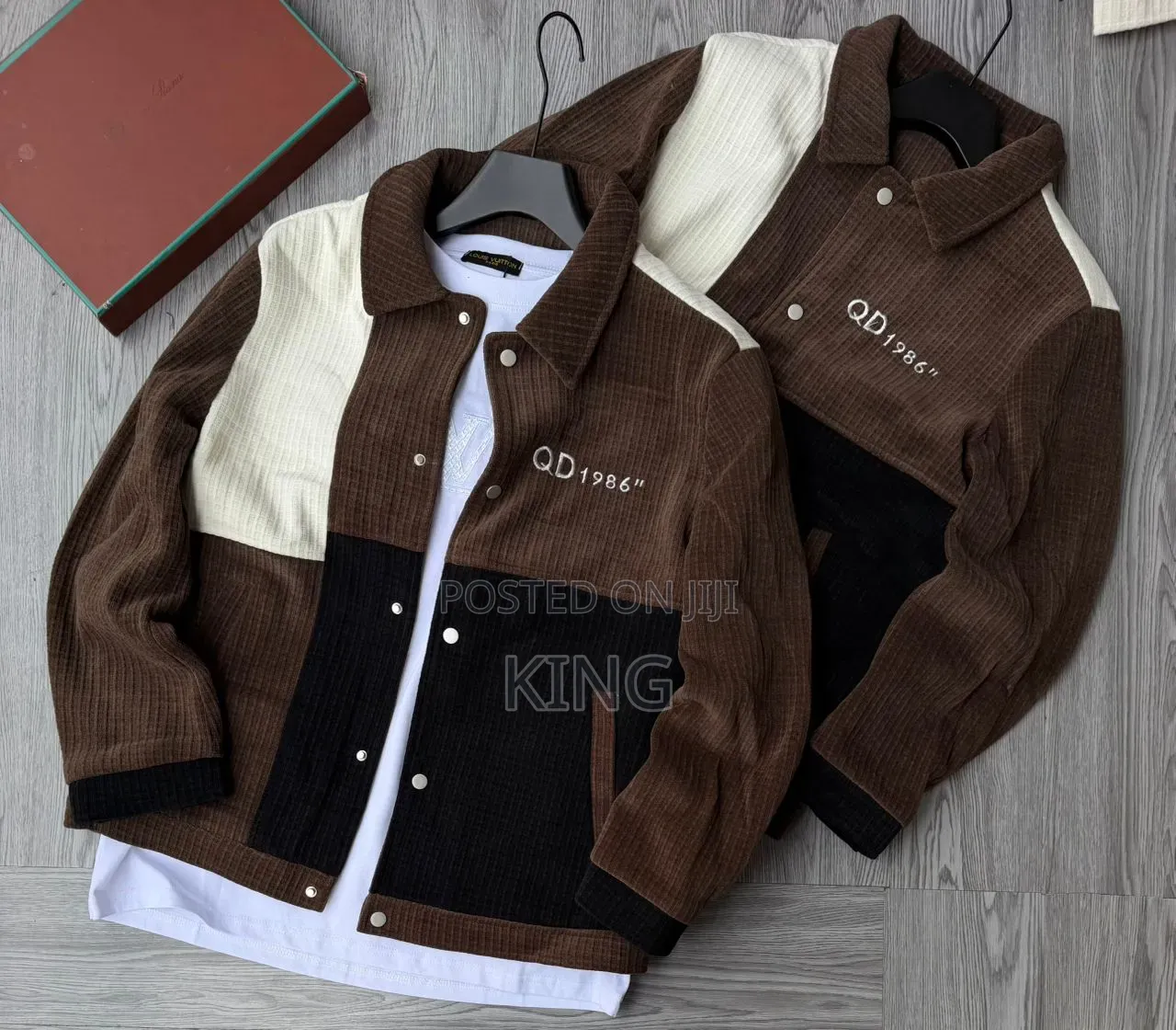 Corduroy Color-Block Jacket.