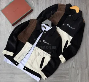 Corduroy Color-Block Jacket.