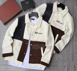 Corduroy Color-Block Jacket.