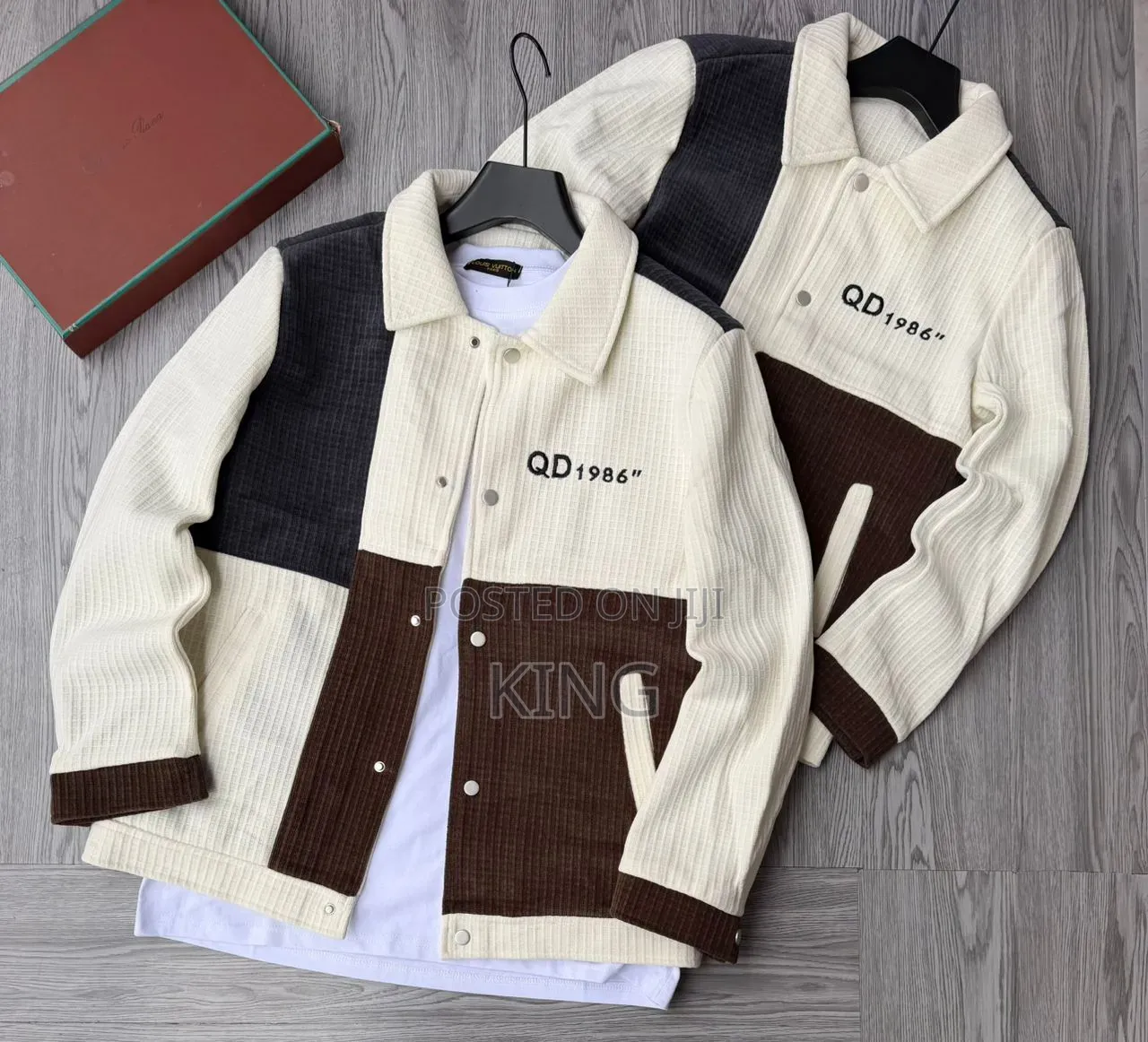 Corduroy Color-Block Jacket.