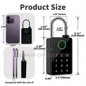 Smart Wireless Secure Fingerprint Padlock