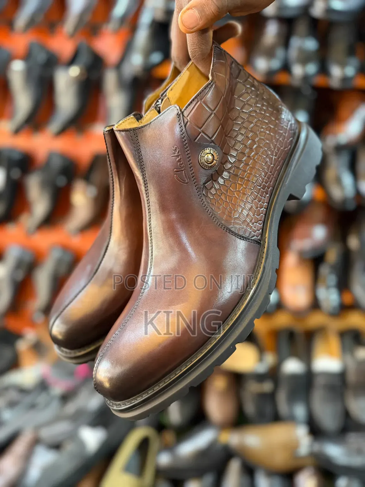 Clarks Leather Ankle Boots