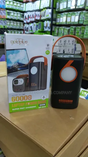60000mah Laptop Powerbank 100w Super Fast Charging With Led Lighting