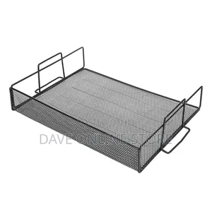Mesh Document Organizer, Iron File Tray, Stackable for Books Documents