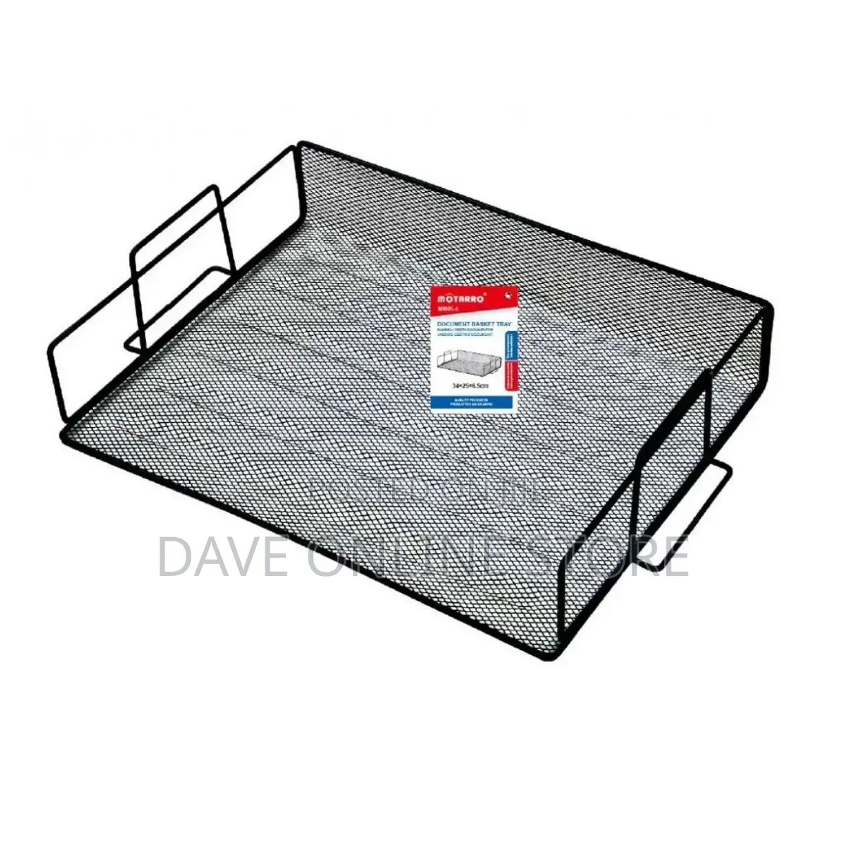 Mesh Document Organizer, Iron File Tray, Stackable for Books Documents