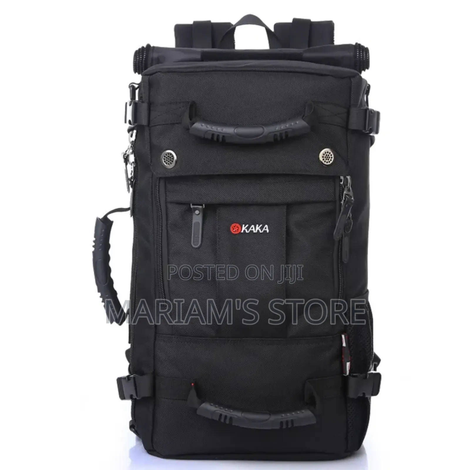 Kaka Travel Backpack With a Durable Black Design With Top