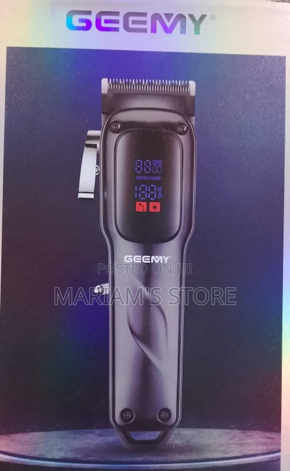 Geemy Professional Hair Clipper With Built-in Digital Display.