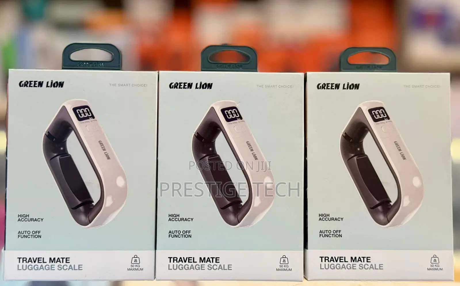 Green Lion Travel Mate Portable Luggage Scale, Tare Function, 50kg