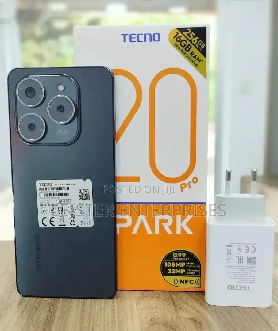 New Tecno Spark 20 Pro 256 GB Black