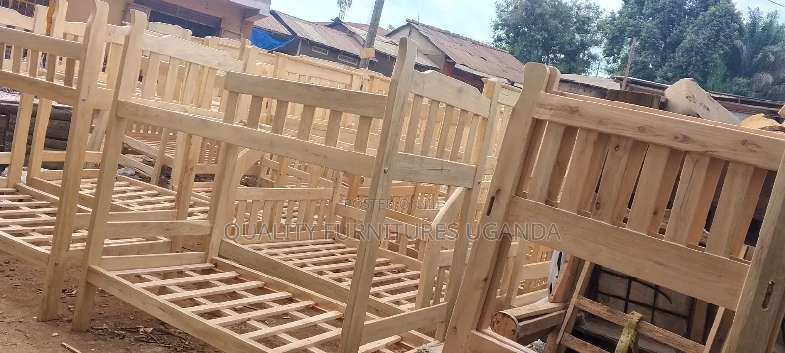 Double Wooden Decker Bed