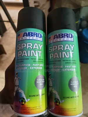 Spray Paint Abro Black Matte Original 400ml
