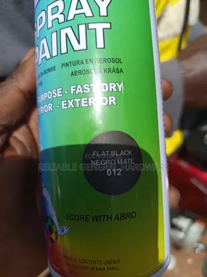 Spray Paint Abro Black Matte Original 400ml