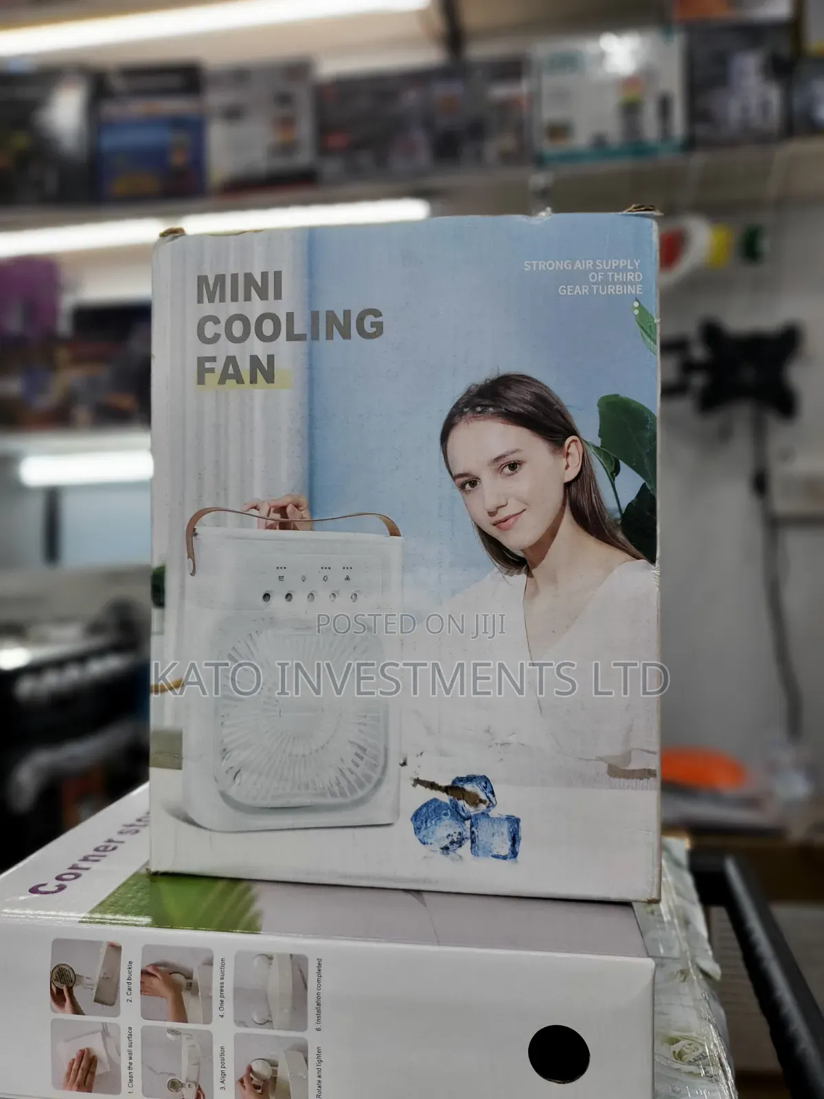 Mini Desk Mist Fan Rechargeable