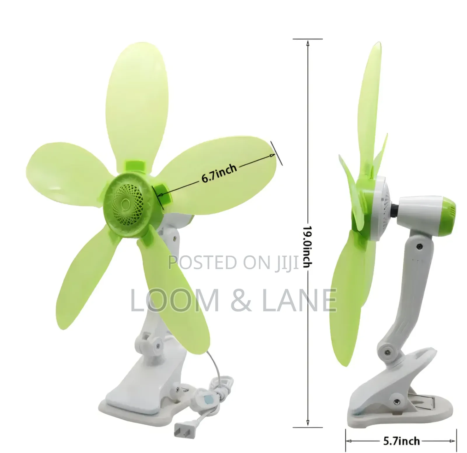Portable 5 Leaves Home Electric Clip Fan