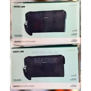 Green Lion Lion Marly Clutch Bag, Water Resistant Pu Leather Pouch
