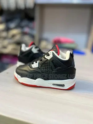 Children's Jordan 4 Black for Boys and Girls