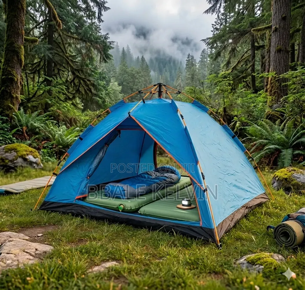 Automatic Camping Tent for 4 People Blue
