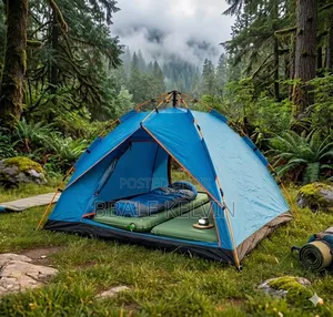 Automatic Camping Tent for 4 People Blue